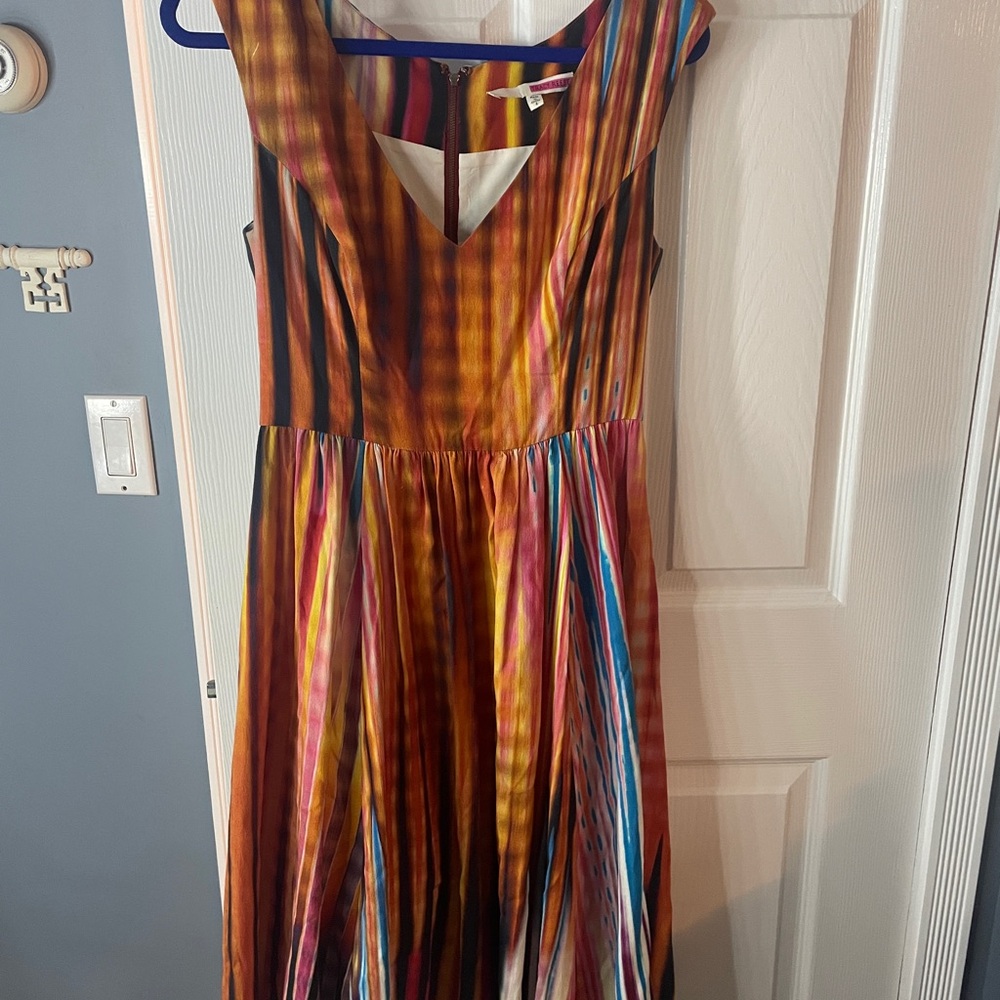 Tracy Reese Multicolor Striped Dress with POCKETS!
